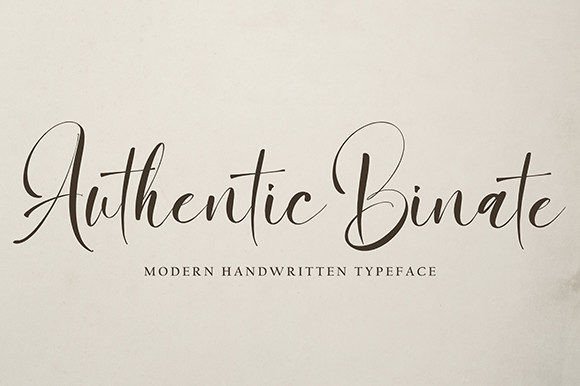 Authentic Binate: A Handwritten Typeface for Real Campaigns