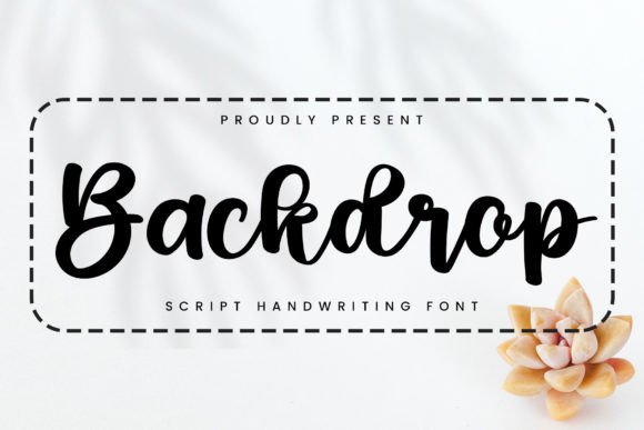 Backdrop: The Bold Script Typeface for Modern Editorial Design