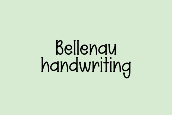 Bellenau: A Handwritten Font for Digital Creativity