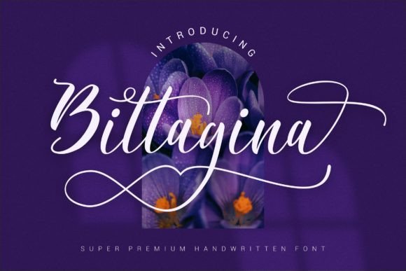 Bittagina: A Refined Script Font for Handmade Creations