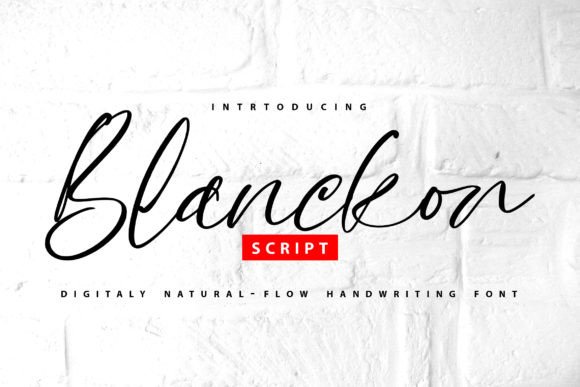 Blanckon: A Handwritten Font with Editorial Charm
