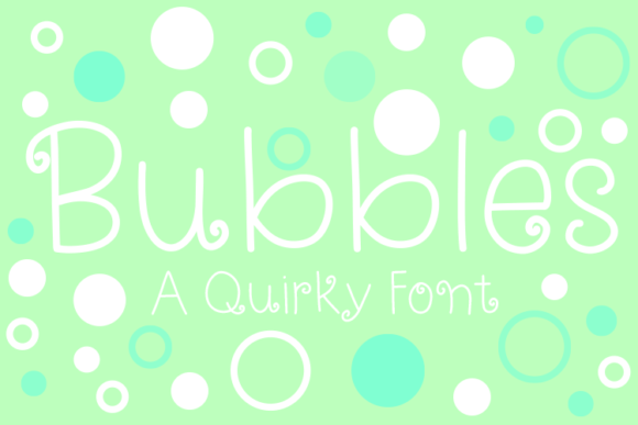 Bubbles: A Playful Handwritten Font for Creative Projects