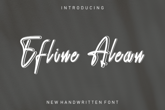 Efline Alean: A Bold Handwritten Font for Editorial Design