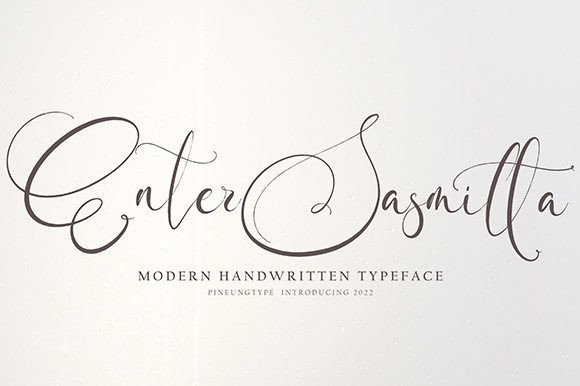 Enter Sasmitta: A Refined Script Font for Digital Branding