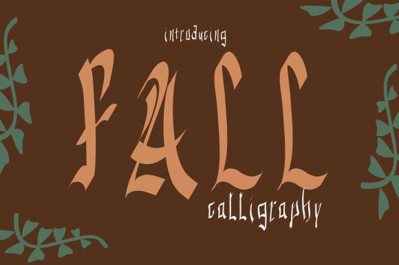 Fall Calligraphy: The Perfect Handwritten Typeface for Small Business Branding