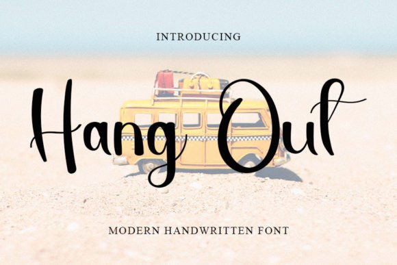 Hang Out: A Handwritten Font for Modern Editorial Design