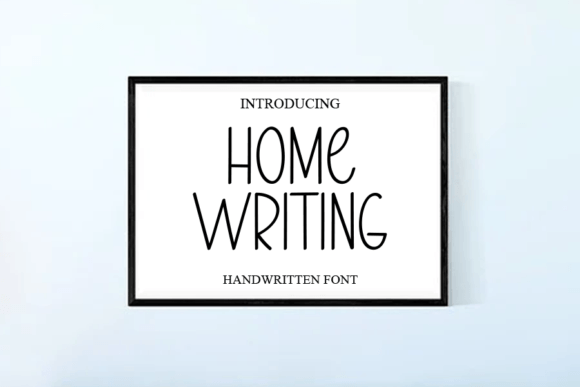 Home Writing Font for Editorial Design and Content Creation