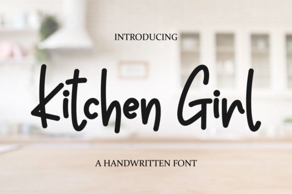 Kitchen Girl Font for Business Branding and Design