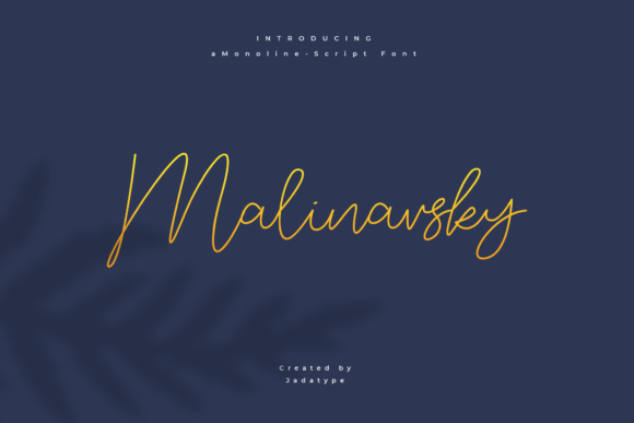 Malinavsky: A Smooth Script Font for Digital Design