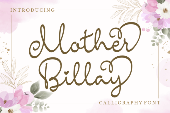 Mother Billay: A Timeless Handwritten Typeface for Elegant Branding