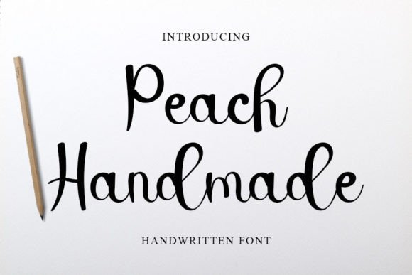 Peach Handmade: A Quirky Font for Creative Branding