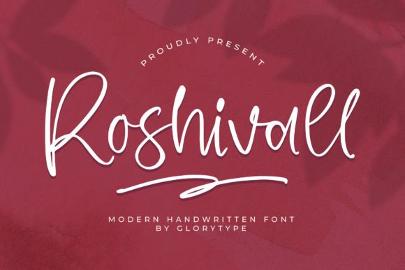 Roshivall – A Modern Handwritten Font for Branding Projects