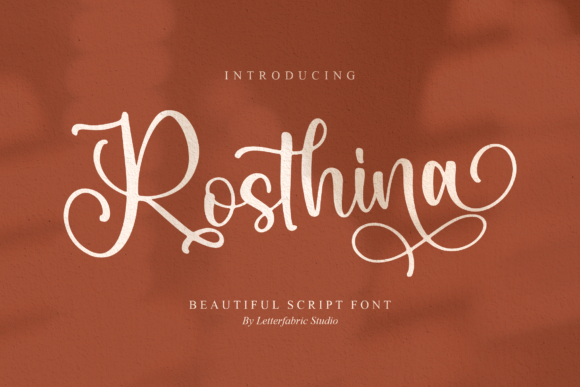 Rosthina – A Beautiful Script Font for Branding Projects