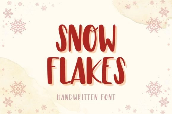 Snowflakes Font for Branding Projects