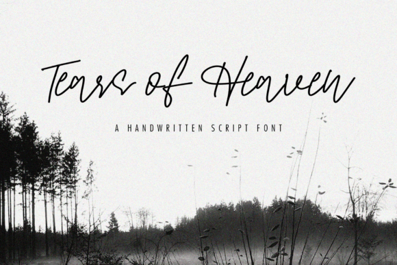 Tears of Heaven Font for Web Design Projects