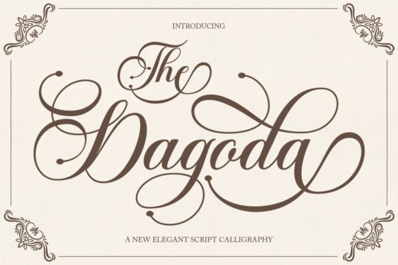The Dagoda: A Graceful Script Font for Editorial Elegance