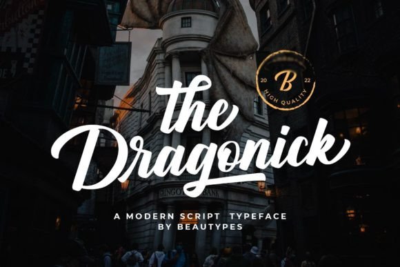 The Dragonick: A Bold Font for Handmade Projects