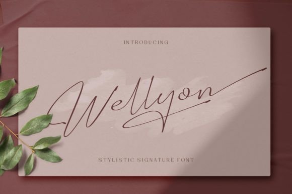Wellyon Script Font for Handmade Creations